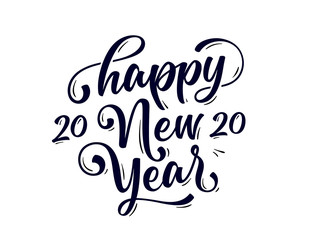 Happy New Year. Lettering text for Happy New Year