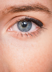 Fototapeta premium human eye detail macro close-up shot