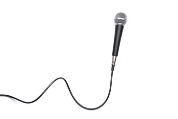 Microphone isolated on white background
