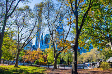 Autunno a Central Park a Manhattan 