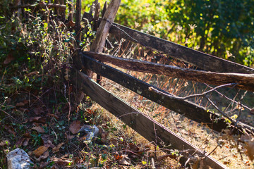Old wooden fence