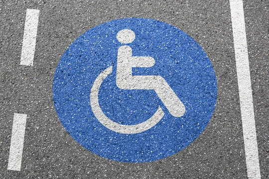 Wheelchair road street sign disabled roadsign handicapped wheel chair zone