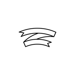 Ribbon icon. Simple thin line, outline vector of ribbon icons for ui and ux, website or mobile application