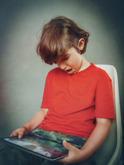 Fototapeta premium kids online security and internet addiction concept