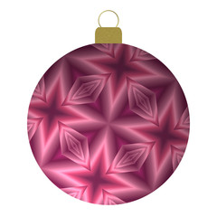 Weihnachtskugel lila, mit Sternen