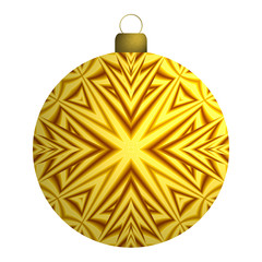 christbaumkugel mit gelbem stern