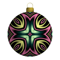 Weihnachtskugel,  absrtraktes Muster