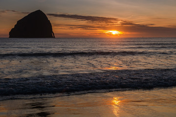 Sunset at the Oregon Beach