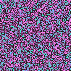 Doodle drops seamless pattern