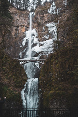 multnomah falls in winter