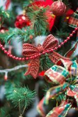 christmas tree decoration on white background