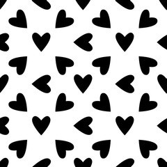 Fototapeta premium Seamless hearts pattern