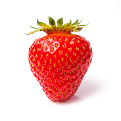 Red berry strawberry isolated on white background