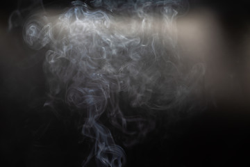 smoke movements background in low light
