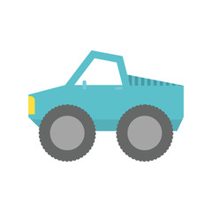 Isolated pickup car icon flat design