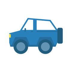 Isolated car icon flat design