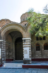 Fototapeta na wymiar Byzantine Church of Prophet Elias in city of Thessaloniki, Greece