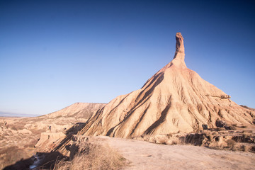 Bardenas Reales desert in Navarra, Spain