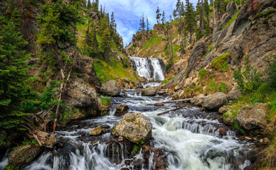 Mystic Falls in Yellowstone National Park