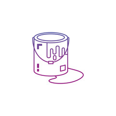 Paint bucket line gradient design