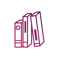 Isolated books gradient design