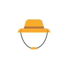 Isolated camping hat icon flat design