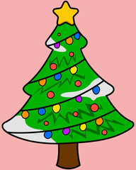 Pequeño pino navideño