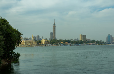 Fototapeta premium View over the Egyptian city of Cairo, Egypt