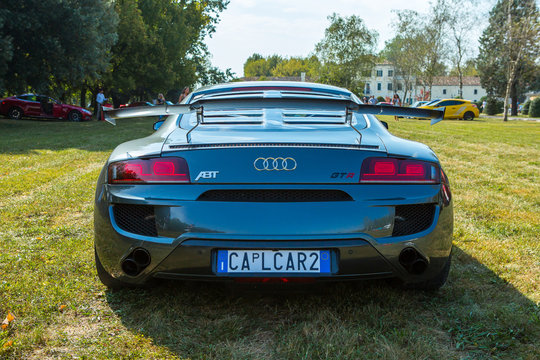Mogliano Veneto,Italy Sept 11,2016:Photo of a Audi R8 GTR ABT at meeting Top Selection 2016. New ABT R8 GTR has also turned out to be a roadworthy dream car based upon the motorsport experience. 