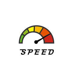 Website speed loading time. Web browser with speedometer test showing fast good page loading speed time. Vector illustration