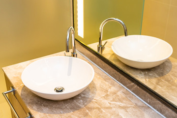 Water faucet and sink decoration interior