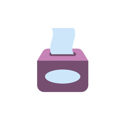 Isolated tissues icon flat design