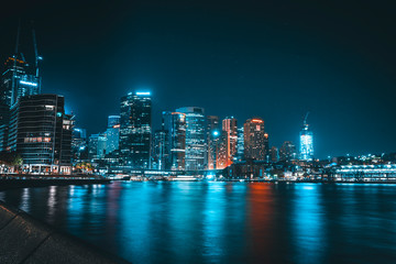 Obraz premium Sydney Skyline w nocy