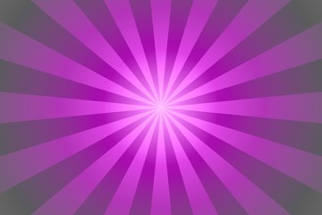 Sunburst cartoon background pattern with purple light rays
