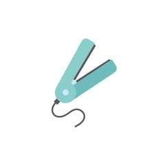 Isolated hair straightener icon flat design