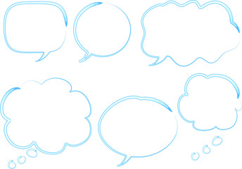 speech bubble set design background