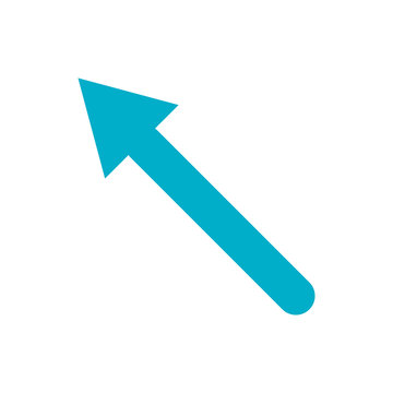 Isolated blue arrow icon vector design