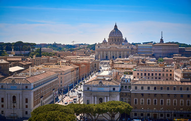 View from Castel Sant'Angelo Rome Italy