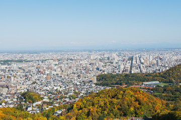 大倉山ジャンプ競技場からの景色