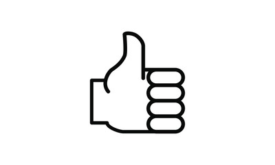 thumb up line icon