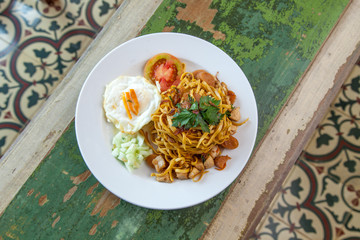 Fried noodles from Indonesia southeast asia