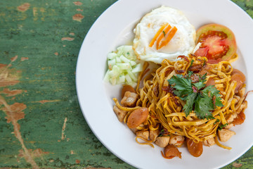 Fried noodles from Indonesia southeast asia