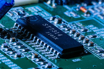 circuito electrónico macro fotografía 