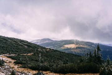 Authentic travel photography of the Giant Mountains, Poland.