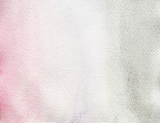 Watercolor stroke and spray on white paper , Abstract background and texture by hand drawn red with gray and pink color liquid drip