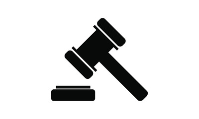 judge gavel icon vector illustration