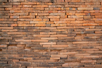 Ancient red brickwork in Sukhothai, Thailand