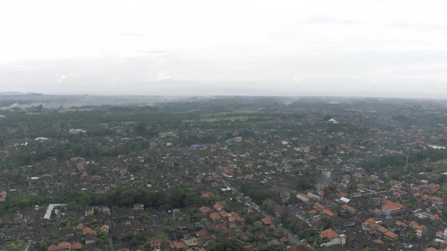 Ubud Bali island Indonesia Drone shot 4K