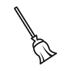 Broom Icon Vector Design Template