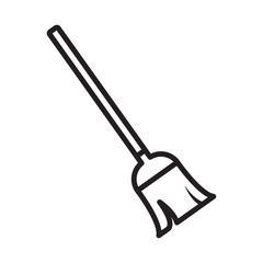Broom Icon Vector Design Template